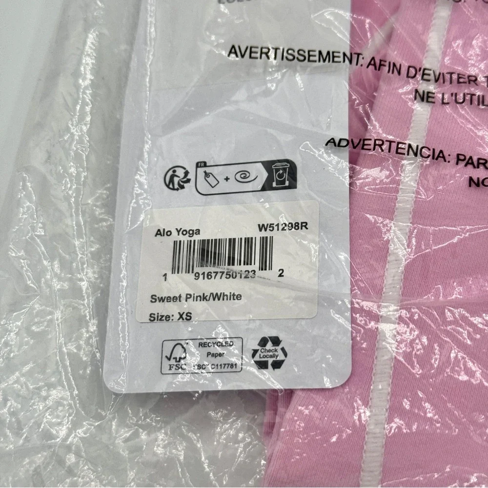 NWT Alo Airbrush High-Wasted Heart Throb Legging in Sweet Pink Yoga Brand new - Picture 10 of 16